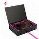 Custom Logo Black Rigid Paper Cardboard Hair Gift packaging boxes With Ribbon