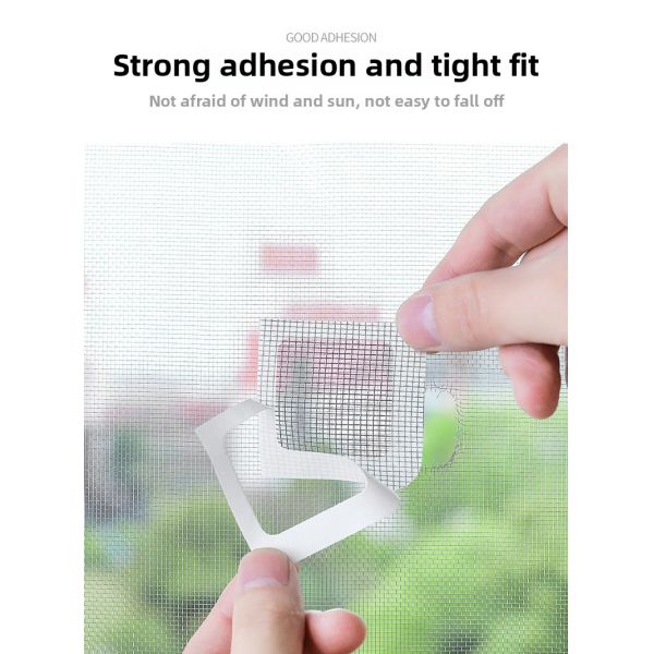 Self-Adhesive Screen Repair Patch Cuttable Long Strip Mosquito Net Repair Tape Plastic Bags