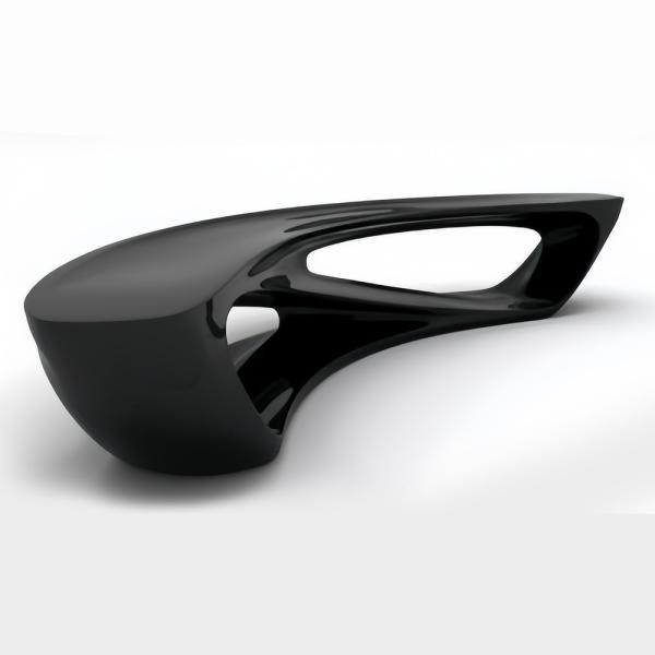 Moon Bench Cadeira de lazer pública de plástico reforçada com fibra de vidro curvada