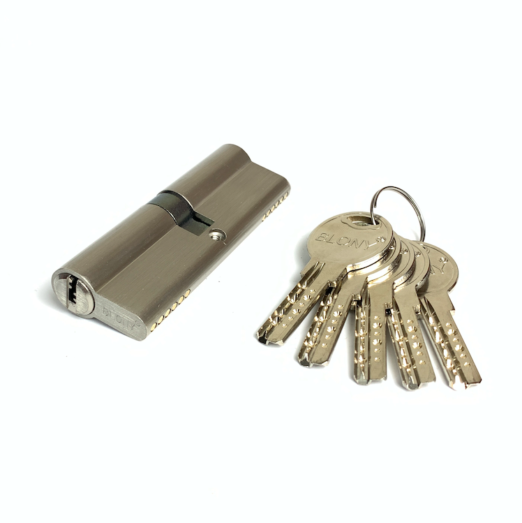 Double Open Zinc Brass Cylinder Euro Profile 90mm Cylinder Lock