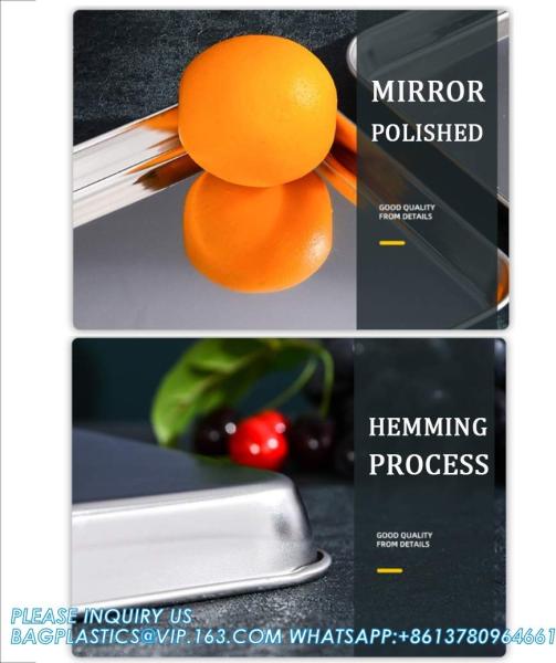 Stainless Steel Tray Non Toxic Heavy Duty Thickening Pan For Kitchen Baking, Lab Instrument, Dental, Medical Surgical