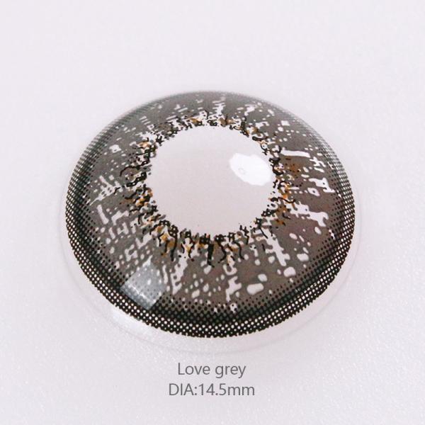 Beautiful Cosmetic 14.5 Mm Contact Lenses Dark Grey Colour