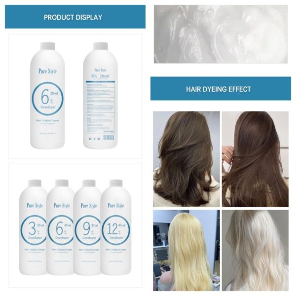 Wholesale Peroxide Developer Raw Material  Natural Hair Oxidant Cream OEM/ODM 50kg/100kg/120kg/150kg Hair Dye Factory Supply
