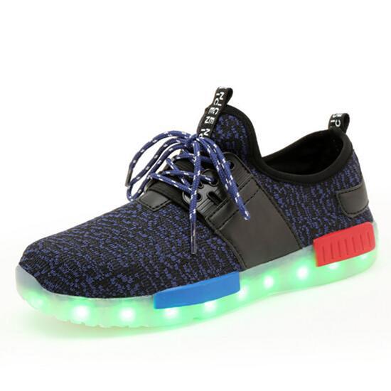 Teenager Flashing Rechargeable LED Sneakers For Event Nights Long Life