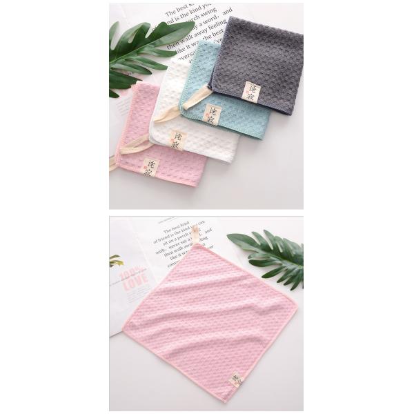 100% Cotton Hand Towel Absorbent and Sustainable Striped Pattern for Sensitive Skin