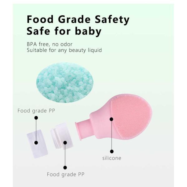 Электрический силиконовый стиральщик для лица Силиконовые бытовые изделия Серый Розовый