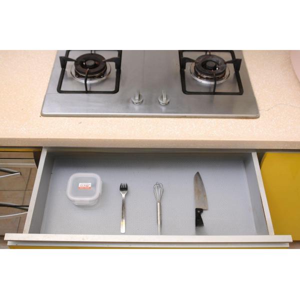 Alfombra de mesa plegable impermeable para el armario de la cocina el cajón del hogar almohadilla de plástico antideslizante