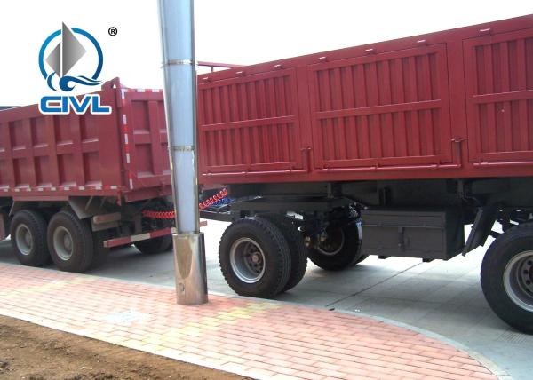 40 Feet 3 Axles 2 Leg Light Self - Weight  Cargo Trailer Semi Truck Used In Logistic Industry