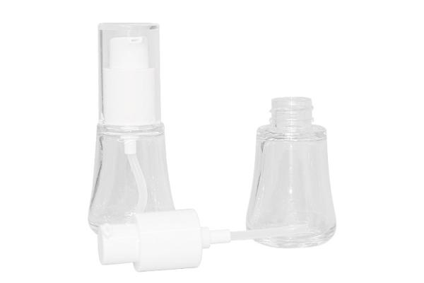 30ml 50% PCR PETG material lotion pump  bottle for  cosmetic essence Packaging