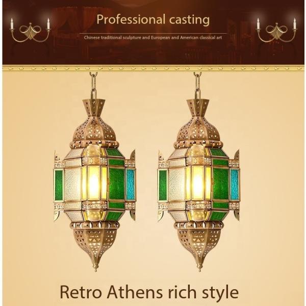 Handmade LED Antique Copper Desk Lamp Retro Copper Table Lamp With Switch Control Indoor Home