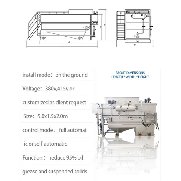 Top-rating Water and Wastewater Treatment Plant Equipment Daf Sewage Waste Water Treatment System