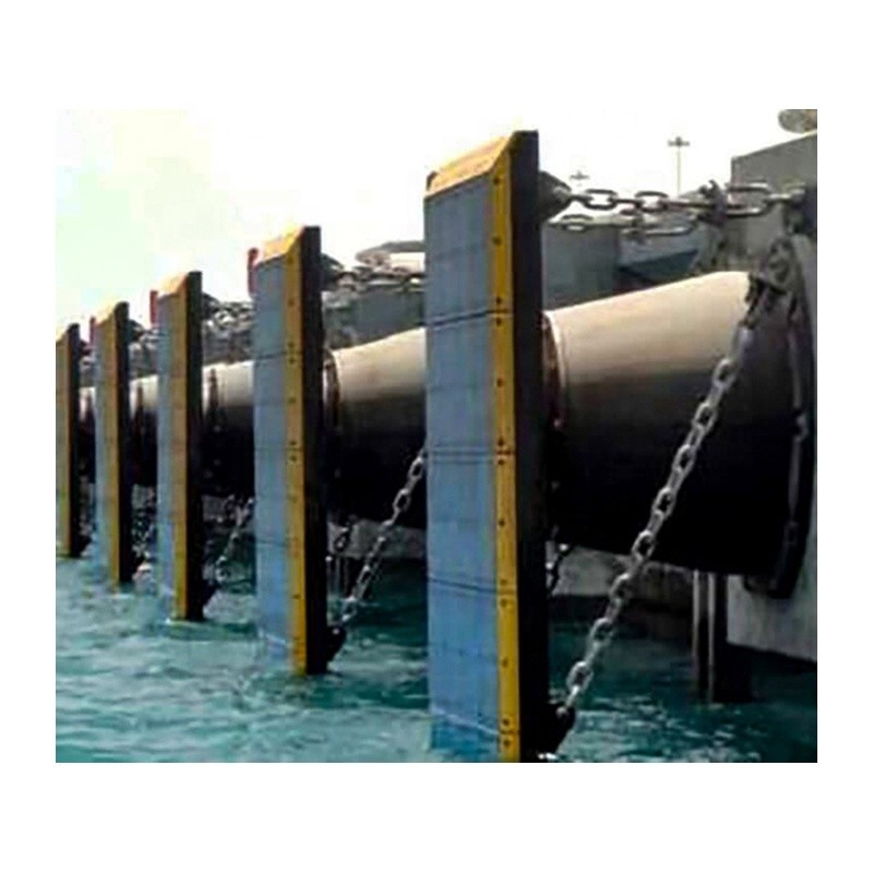 Natural Rubber Customized Size Dock Bumper Cone Fender System with Panel and Chain