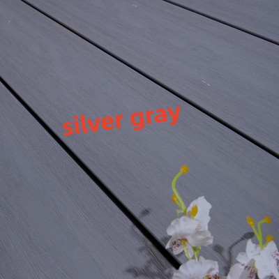 Gray 35% HDPE Extruded Plastic Decking Eco Friendly Wpc Outdoor Wall Panel