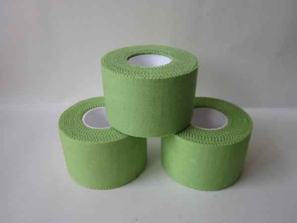 Green Color Cotton finger Tape Sports Tape 5cm x 13.7m CE certificate