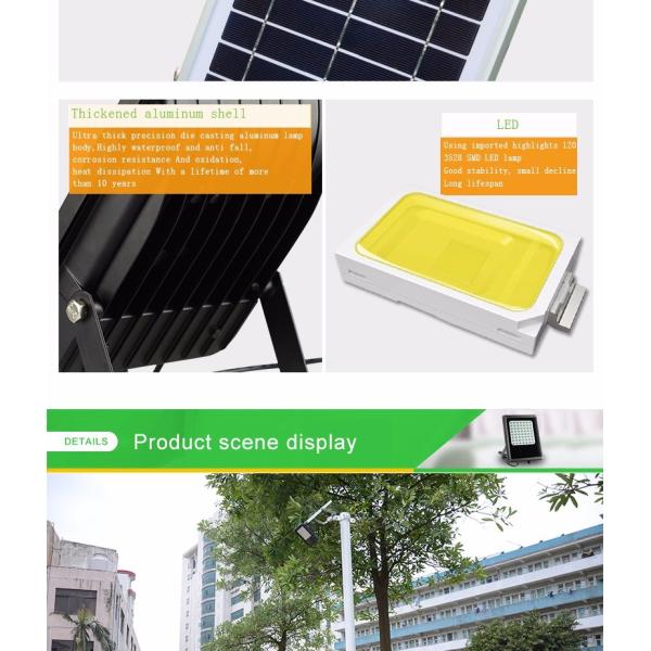 N500G super bright solar street led light waterproof mini solar flood garden lamp