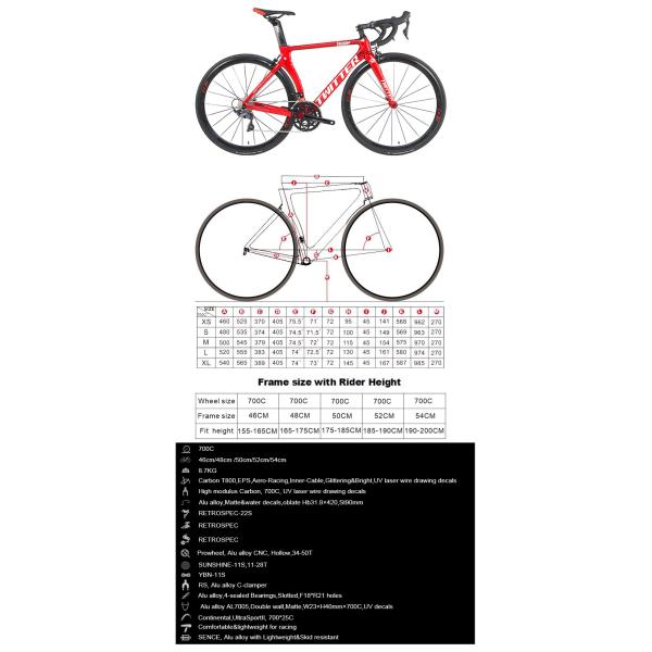 Hard Frame Carbon Fibre Roadbike 700c 25c 22 Speed Bicycle for Men Lightweight