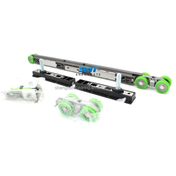 Sliding Door Roller Mechanism with Nylon Wheels and Bearings