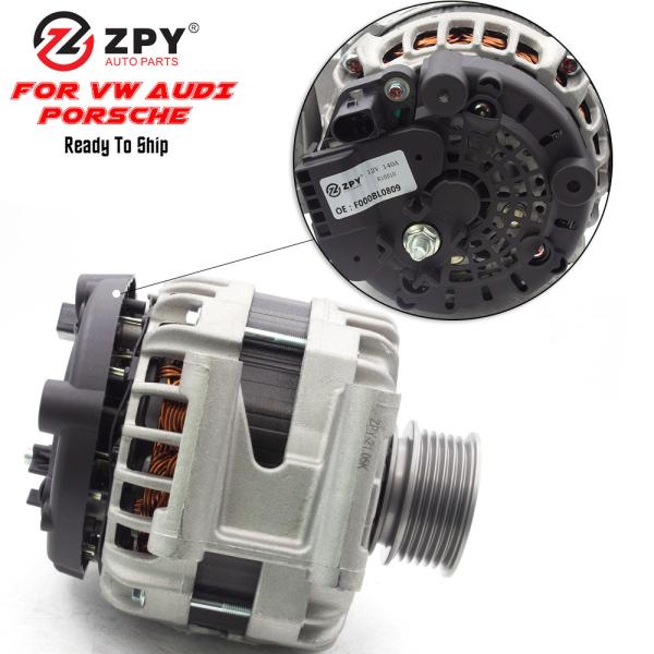 ZPY Chinese Suppliers Auto Car Parts Alternator 06K903023 Generator for VW BEETLE PASSAT CC EOS JETTA 4 GOLF 6 TIGUAN