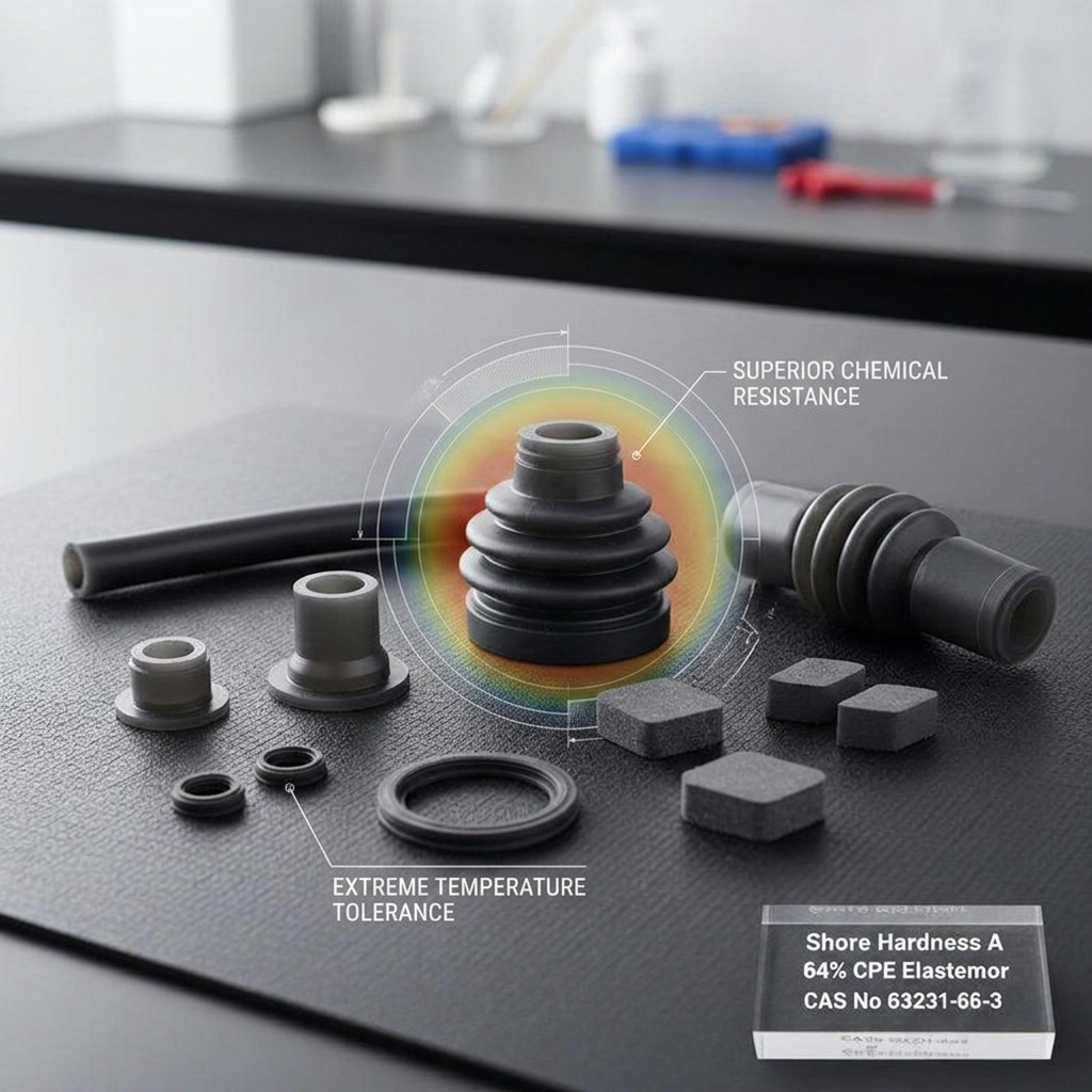 CPE 135A Chlorinated Polyethylene Powder PVC Drainage Pipe Impact Modifier Better Tearing Strength