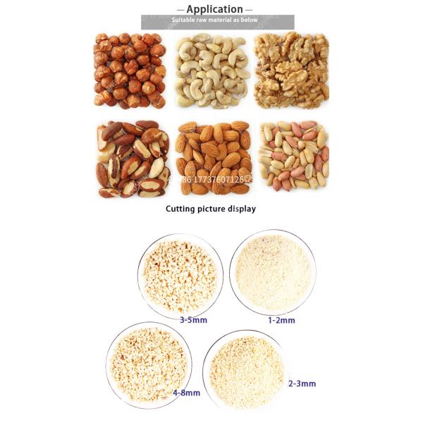 Raw Material Nuts Nuts Cutter for Easy and Nut Processing 380V Voltage
