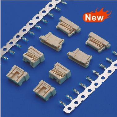 1.00mm Pitch Circuit Board Wire Connectors Crimp Housing Single Row 6 position