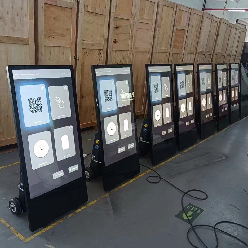 Игрок 32 рекламы LCD двойной стороны на открытом воздухе 55 киоск 86 дюймов емкостный