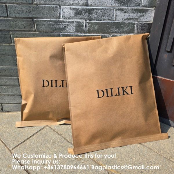 Custom Printed Design Clothing Courier Package Shipping Poly mailer Paper Mailer Biodegradable Kraft Cardboard Mail Envelope Paper Mailing Bag