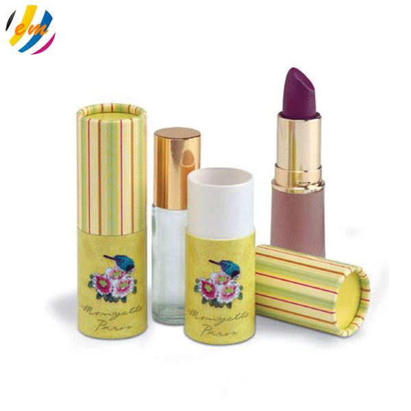 Fancy CMYK Color 85mm Height Kraft Paper Lip Balm Tubes
