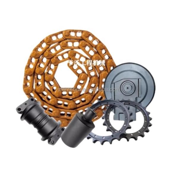 VOLVO EC80D Four Rounds Chain Rail Supporting Wheel Drive Tooth Guide Wheel Tensioning Device for Various Applications