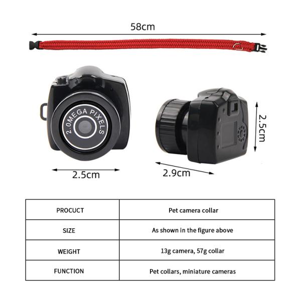 Polyester USB Cat Tracking Collar With Camera 58cm Cat Collar Camera Wifi