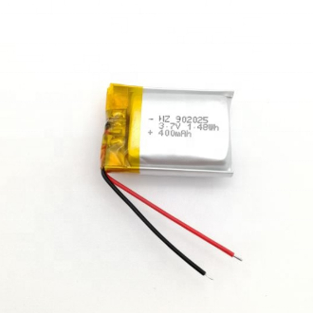 3.7V 400mAh 902025 Li Polymer Battery for Wearable & Bluetooth Devices