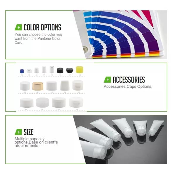 мягкий косметический упаковывая Dia 13mm до 60mm трубки дезинфицирующего средства руки трубки 400g