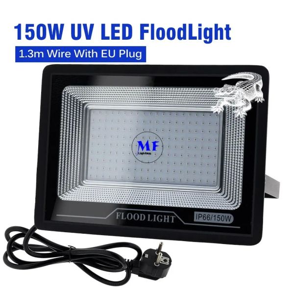 Factory Price Patented Rapid Curing IP66 Durable 2835 Chip 395nm UVA 150W Adjustable Ultra-Thin Noiseless UV Party Light for Bulbs Repair Resin