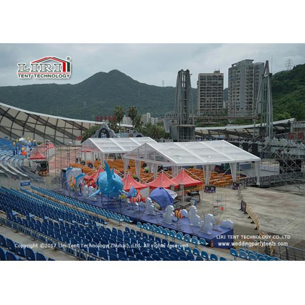 Aluminum Clear Span 10x15m Transparent Clear Top and Sidewalls Outdoor Event Tents for 500 People