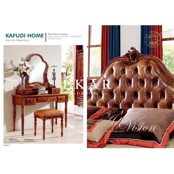 Makeup Wooden Bedroom Dresser With Mirror