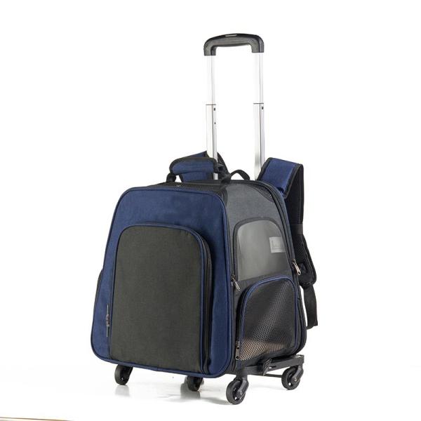 Pet Trolley Suitcase Bag Large Space Silent Universal Wheel Folding Trolley Pet Bag