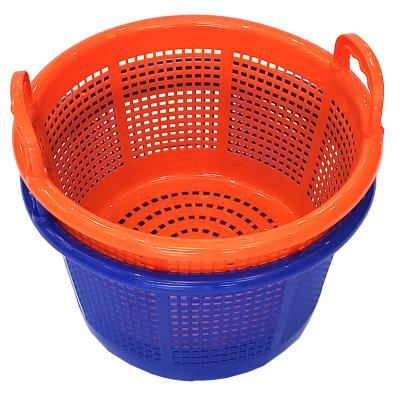 Plastic Shrimp Basket Stackable Storage Ventilated Seafood Basket plastic with handle