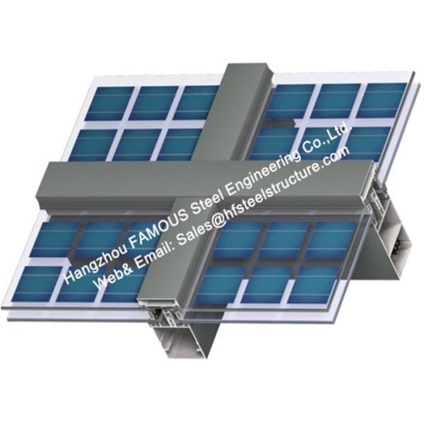 Photovoltaics Integrated Facades Solar Modules Glass Curtain Wall With Single Glass Component