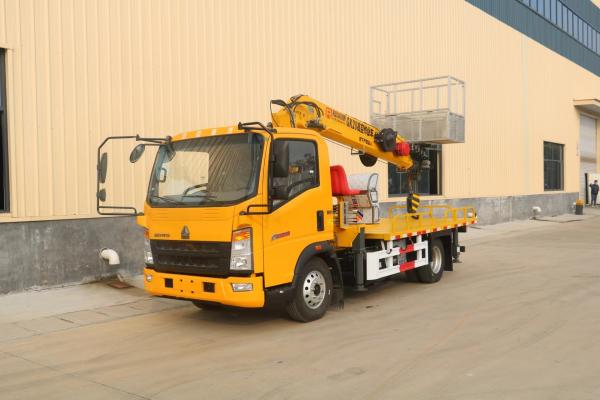 Telescopic Aerial Platform Truck 21 Meter HOWO Brand Boom Lift Cherry Picker Truck