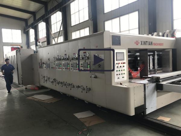 Fully Automatic Carton Making Machine , 380v Electrical Corrugated Box Machine