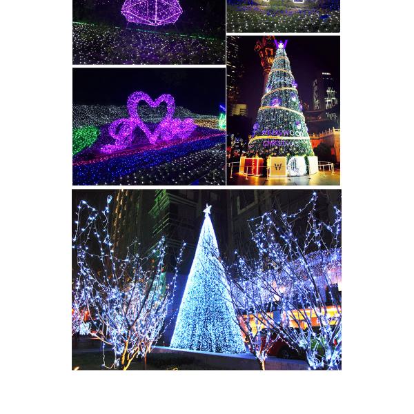 Outdoor Waterproof 300m Purple LED Fairy Lights String Garland for Christmas Holiday Decoration