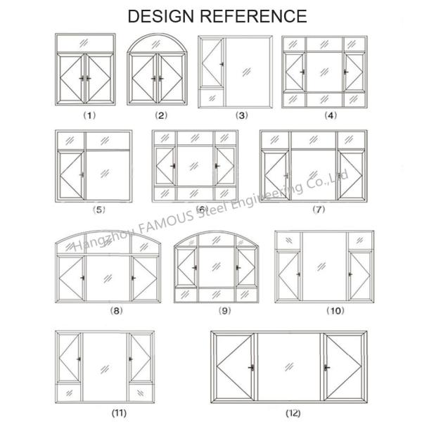 Broken Bridge Aluminum Integrated with Security Screen Tempered Glass Sliding Window