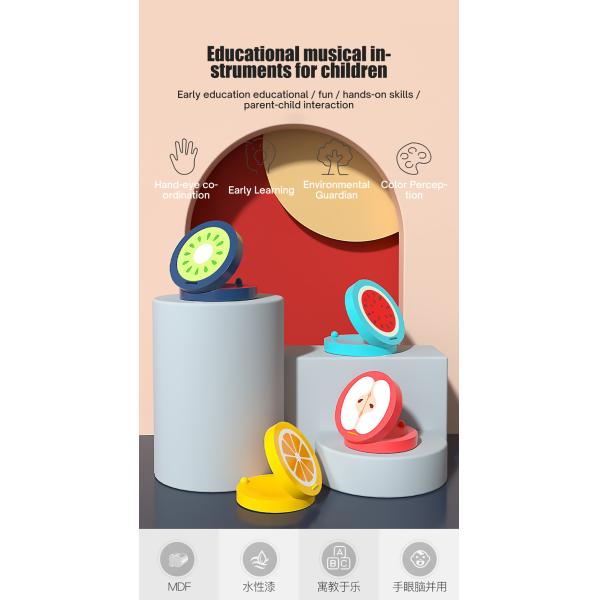 Juguetes musicales de madera para el bebé de los niños que agarra a Montessori educativo