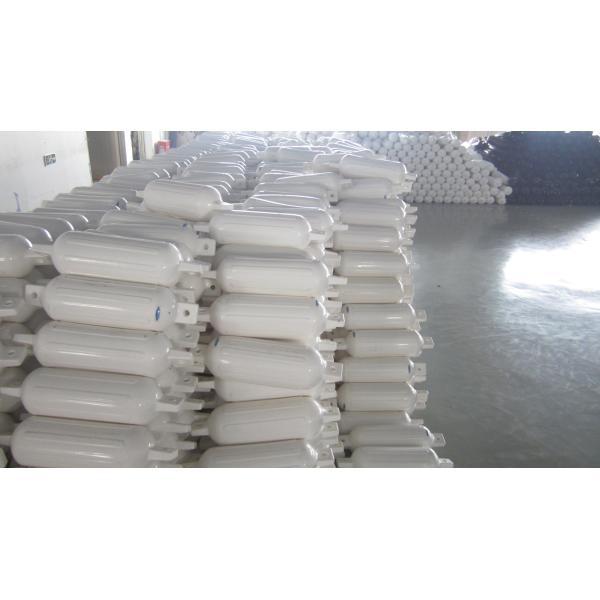 White Twin Eyes Inflatable Boat Bumpers PVC Mooring Bumpers For Guard Docking