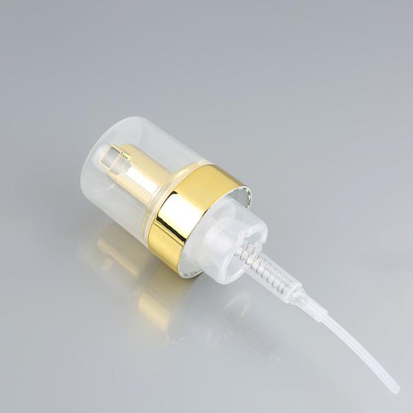 42mm Plastic UV Foaming Soap Pump Replacement Gold Silver