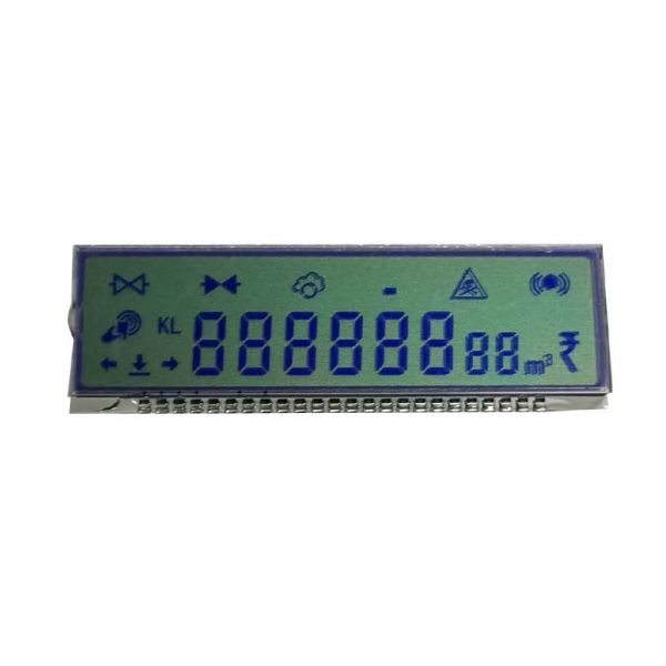 Cheap Customized Size 7 Segment 8 Digit Reflective Positive Stn Lcd Display Screen For Gas Meter