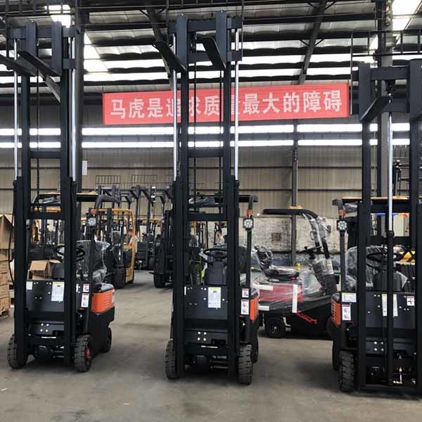 CPD10 Electric Lift Truck Double Front Wheels 1000kg Lead Acid Battery Forklift