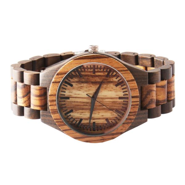 Персонализированная деревянная древесина запястья наручных часов наблюдает нестандартную конструкцию