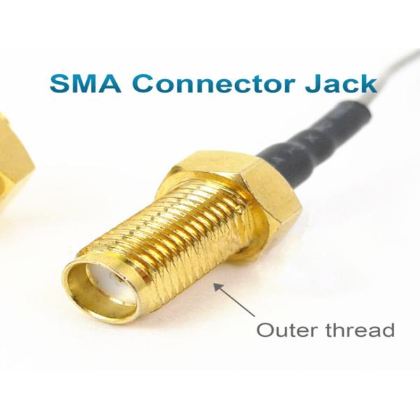 Gold Plating RF Coaxial Connectors SMA Female to SMB Female Adapter 0.49N