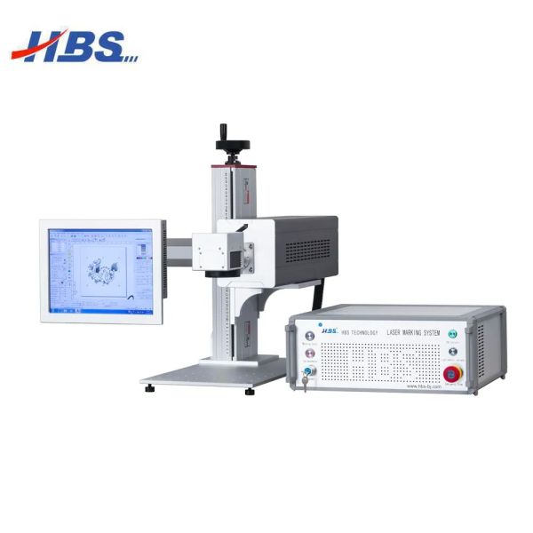 HBS CO2 Laser Marking Machine For Plastic Leather Wooden Rubber Marking